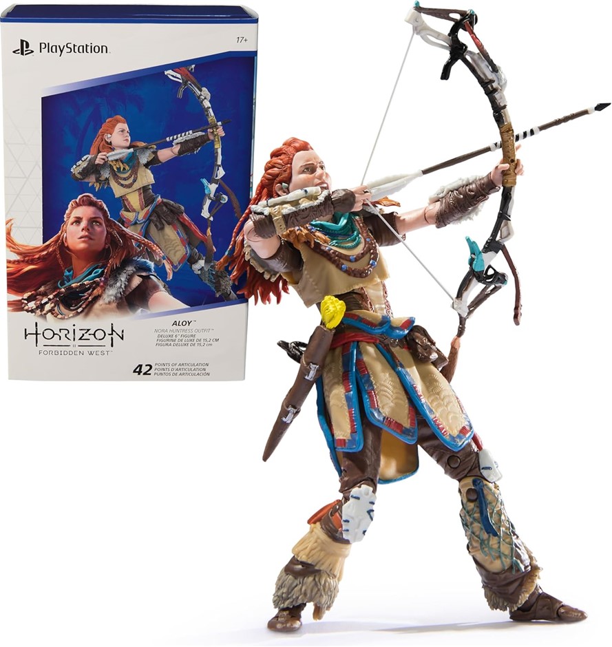 PLAYSTATION Horizon Forbidden West Aloy 6" Deluxe Figure. NB: Slightly dama