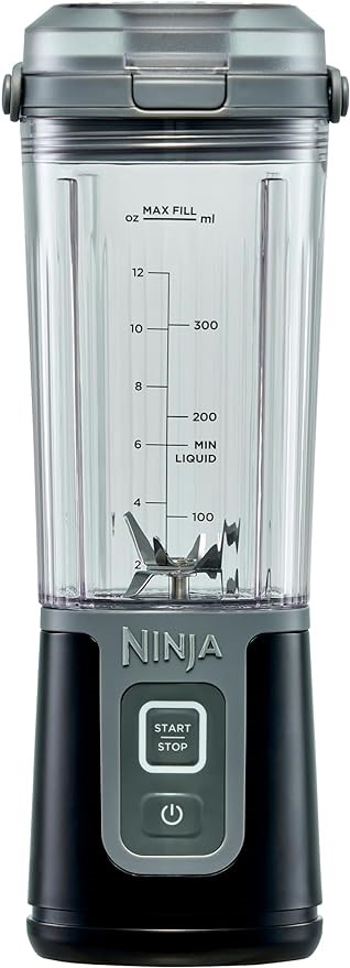 Ninja Blast Portable Blender, Black. NB: no box, minor crack on lid