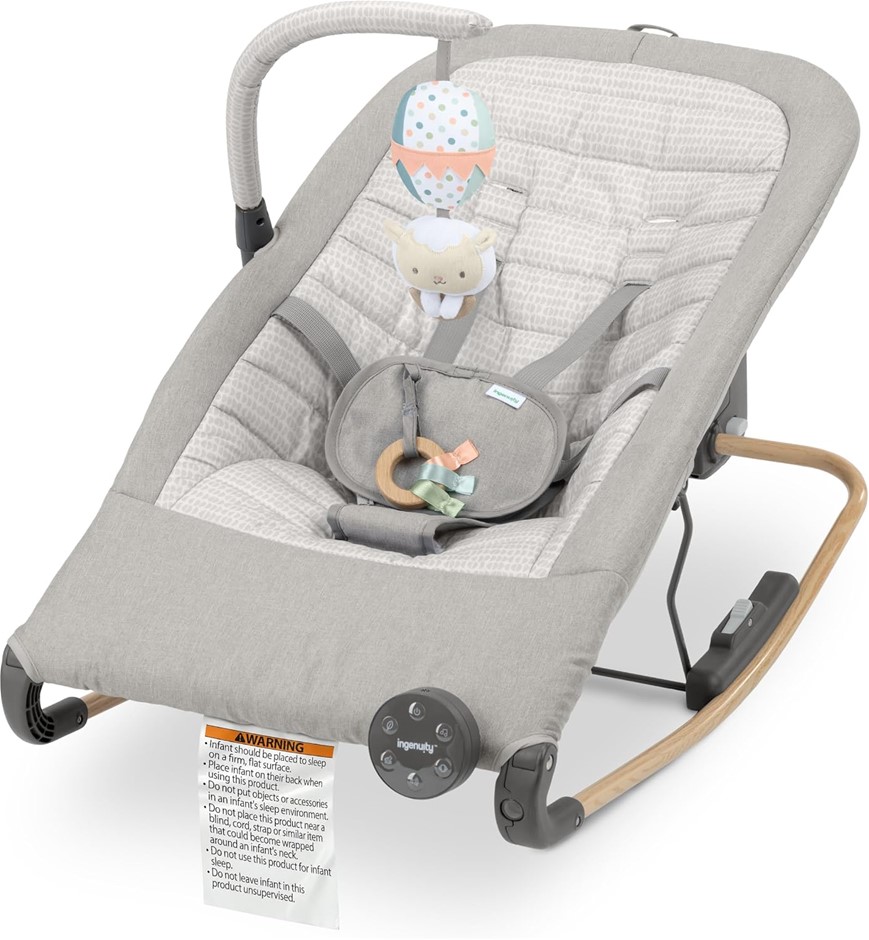 Ingenuity Keep Inmotion Automatic Baby Rocking Seat, with Remote Control, P