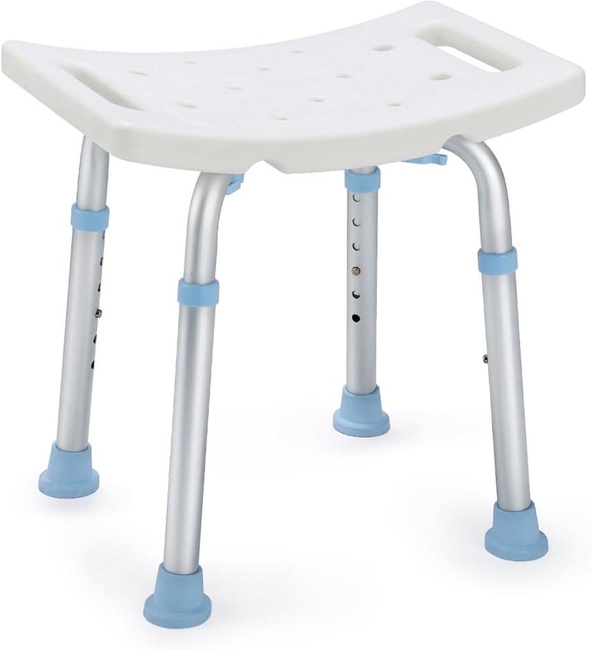OASIS SPACE Aluminum Shower/Bath Chair Adjustable & Anti-Slip.