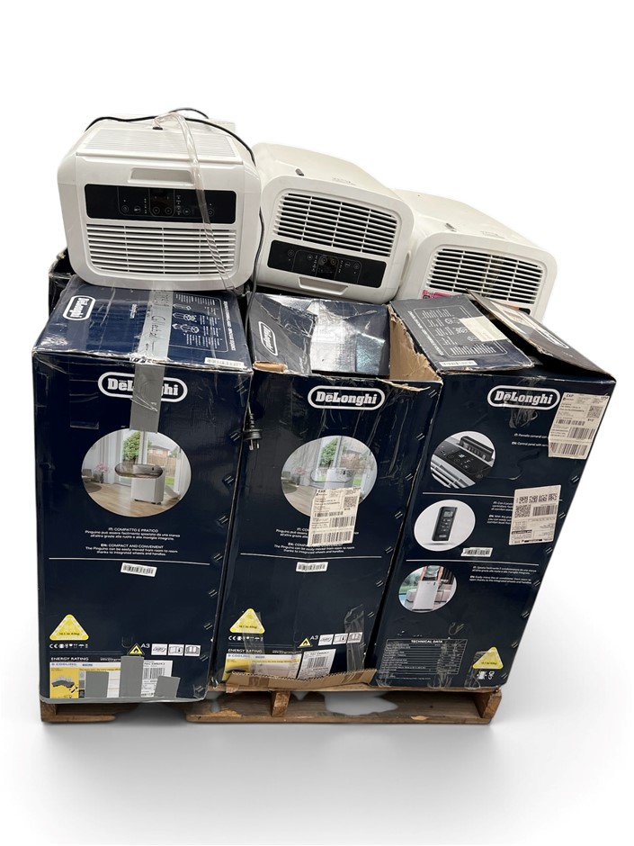 10 x De'Longhi Pinguino Portable Air Conditioners. NB: Products are unteste
