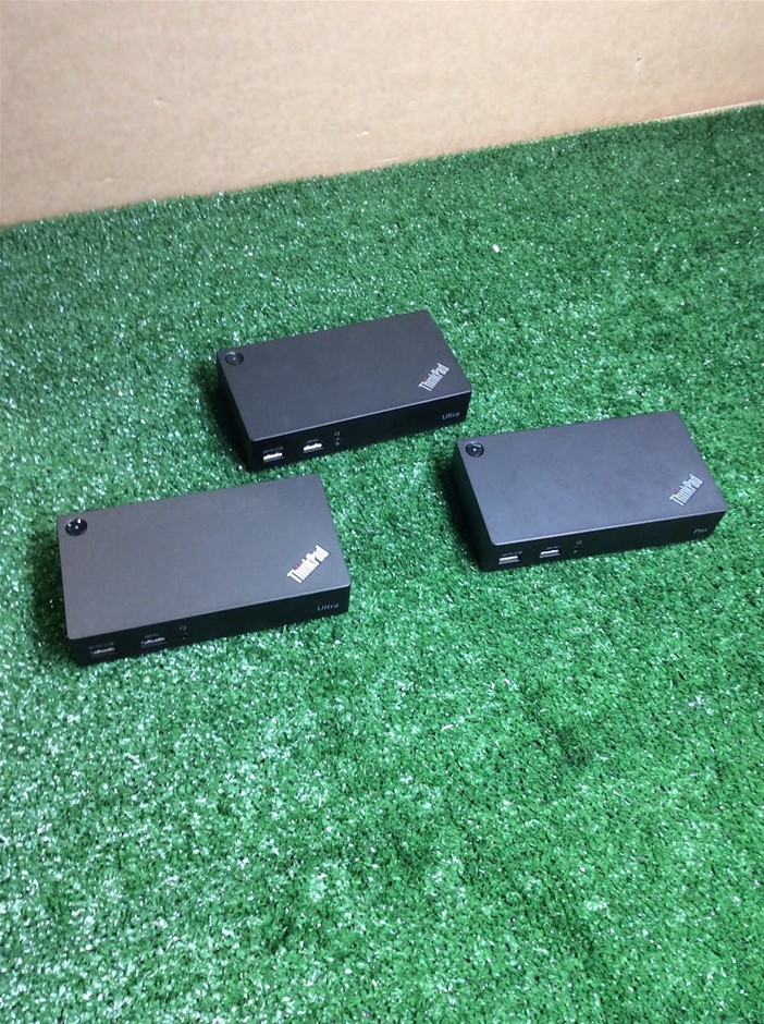 Lenovo DK1523 ThinkPad USB 3.0 Ultra Dock (Lot of 3)