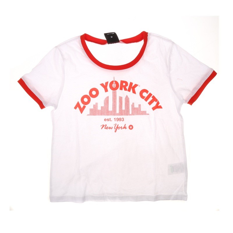 2 x ZOO YORK Women's City Crew Neck T-Shirt, Size 10, White. Buyers Note -