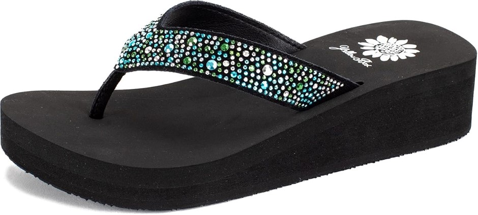 YELLOWBOX Women's Africa Sandal, US9/UK6/EU39 Turqoise Multi, 55758. Buyer