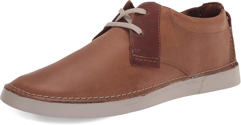 CLARKS Women's Gereld Low Sneaker, US8/EU41, Brown, 26164677. Buyers Note