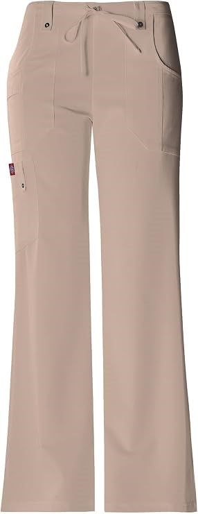 DICKIES Women's Xtreme Stretch Flare Leg Drawstring Srubs Pant, Large Tall,