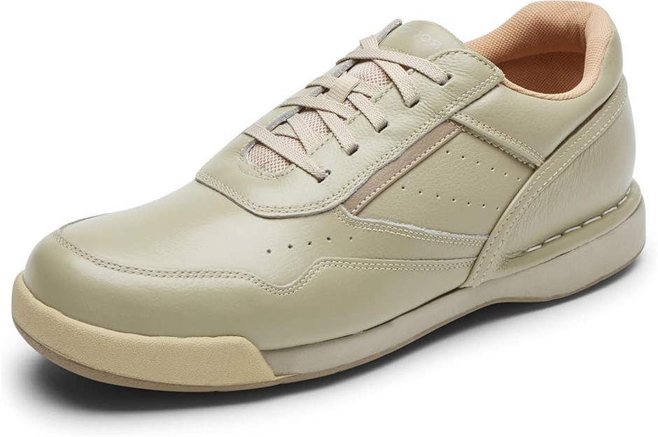 ROCKPORT Men's M7100 Prowalker, US7.5XW/EU40.5, Sport White/Wheat, K71110.