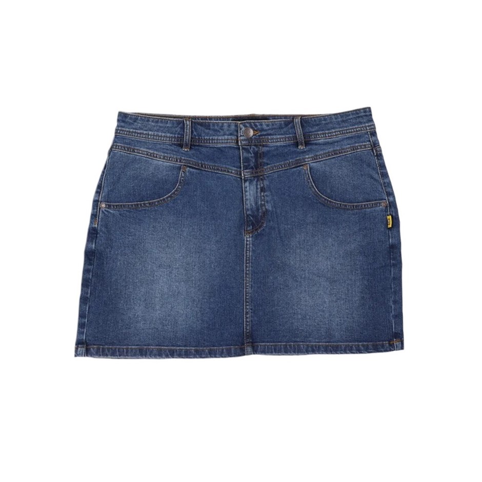 BETTINA LIANO Women's Denim Skirt, Size 10, 99% Cotton, Dark Wash, YG078201