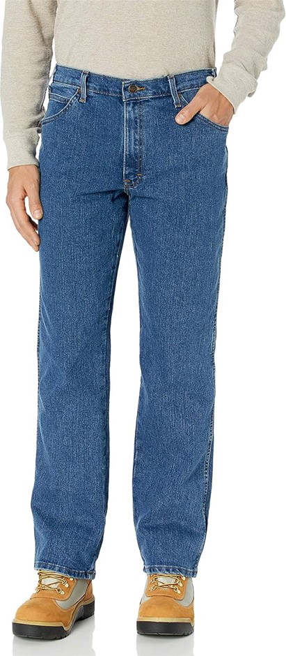 DICKIES Men's Flex Carpenter Denim Pant, 34W x 30L, Stonewashed Indigo Blue