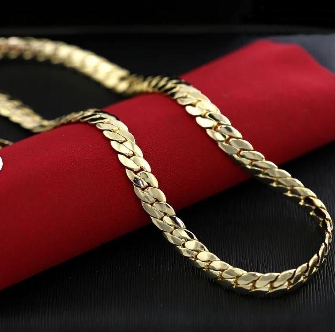 18k/Italy Yellow Gold Filled Cuban Chain - 8.8mm-22inch