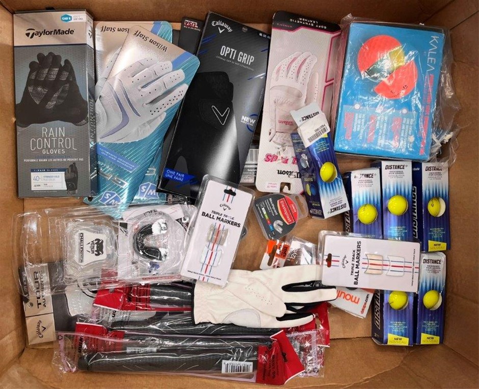 Assorted Sport Products Including CALLAWAY, DISTANCE+, WILSON & More. NB: S