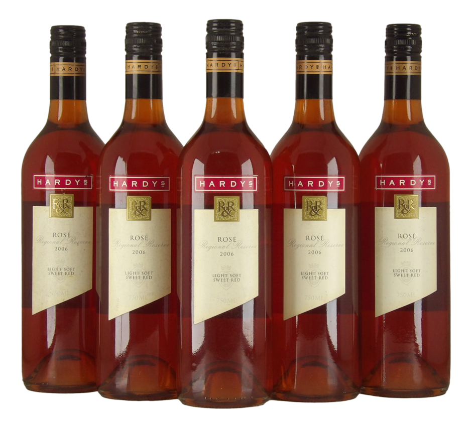 Hardy's Regional Reserve Rose 2006 (5x 750mL) SA