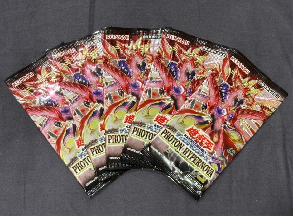 5x Sealed Yu-Gi-Oh! Photon Hypernova Booster Pack JAP - Fresh Box