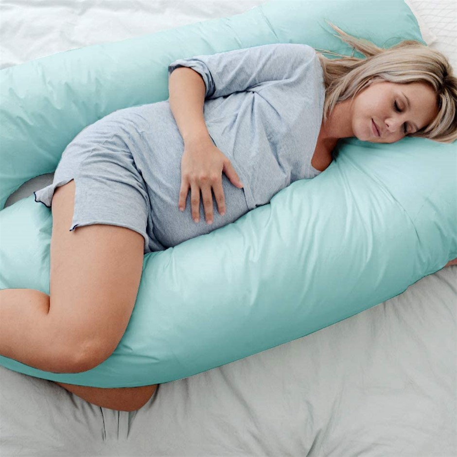 2 x WOOLCOMFORT Australian Made Pregnancy Pillow Body Feeding Support NB: P