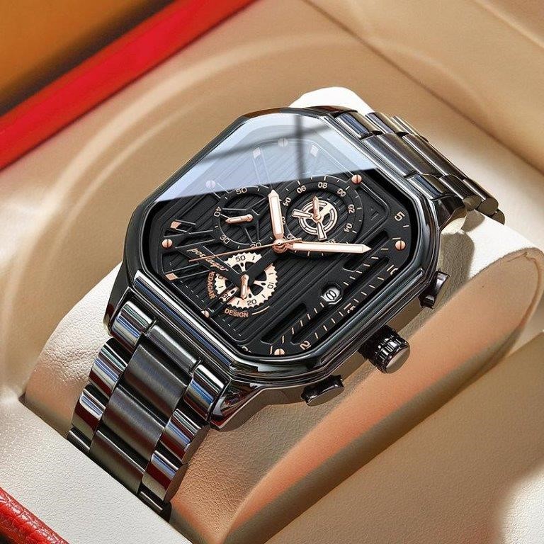 High Quality Simulated Diamond Men's Poedagar Watch-include box original