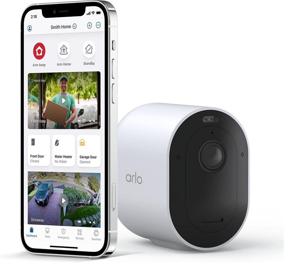 ARLO Pro 5 2K Spotlight Wire-Free Camera| 1 Camera | 2K Video with HDR | In