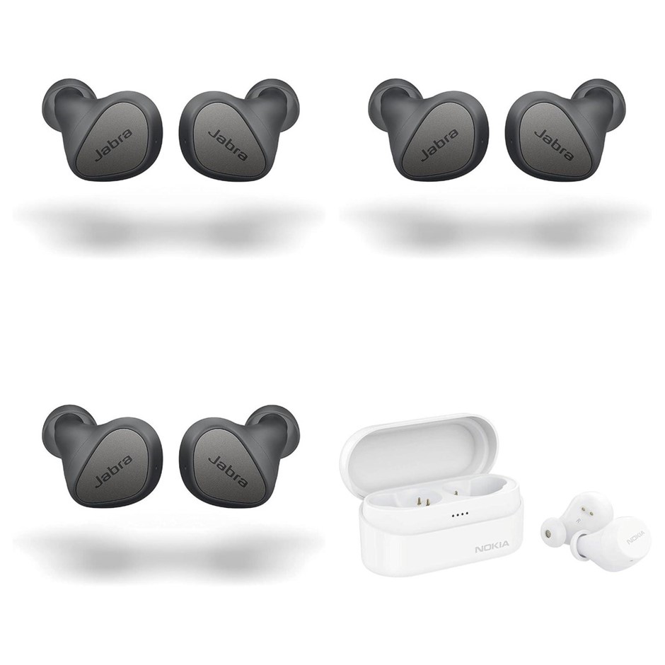 4 x Wireless Earbuds. 3 x JABRA Elite 3 Noise Isolating True Wireless Earbu