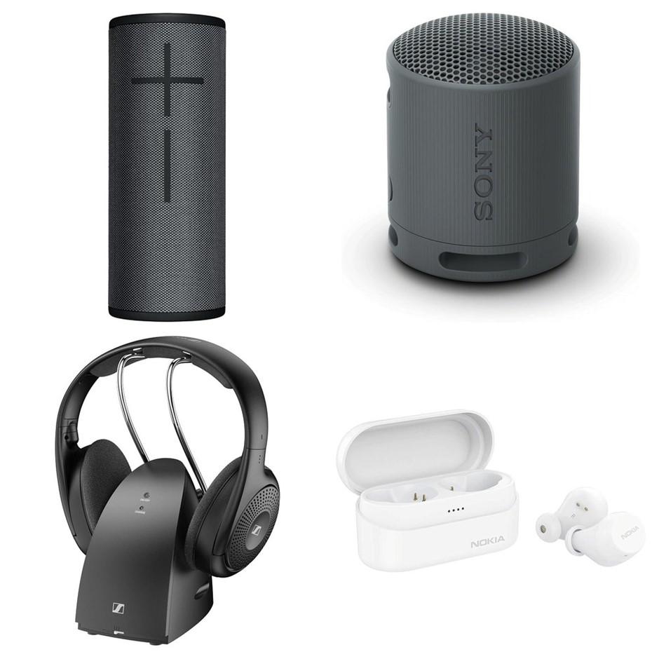 4 x Wireless Headphones & Speakers. 1 x ULTIMATE EARS Boom 3 Speaker. 1 x S