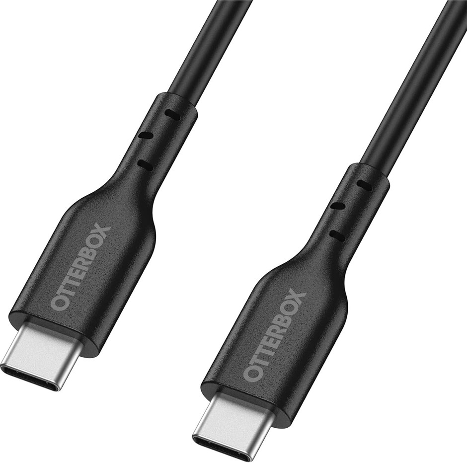 2 x OtterBox Standard USB-C to USB-C PD Fast Charge Cable, Flex Tested and