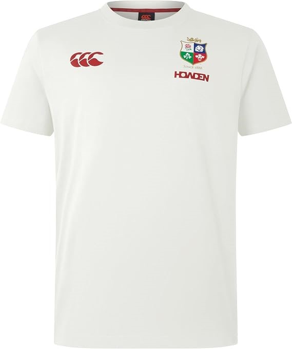Canterbury Men's British & Irish Lions Cotton T-Shirt, Egret, M