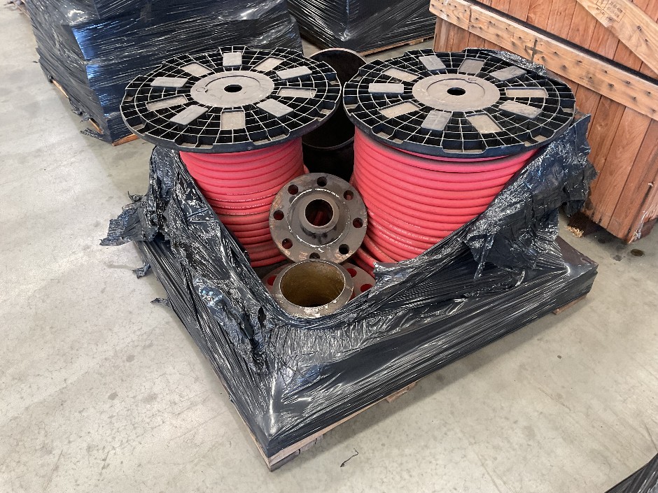Rolls of Hose and Flanges