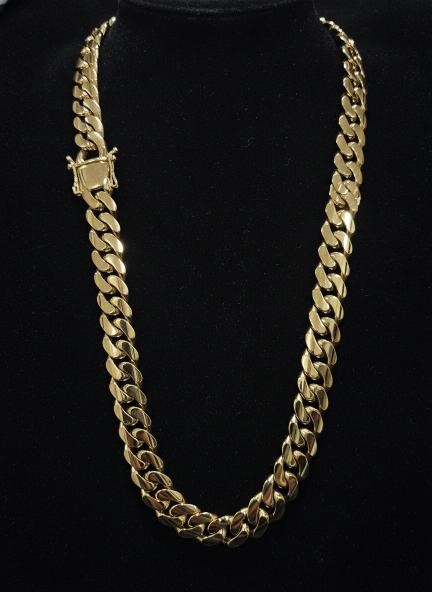 Jewelz Merchants Cuban Link Chain Necklace-Quality Guarantee-60cm-12mm