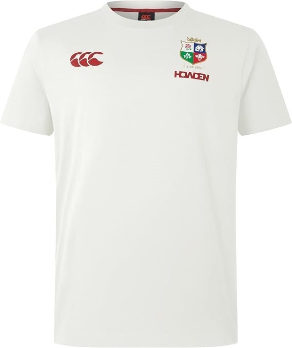 Canterbury Men's British & Irish Lions Cotton T-Shirt, Egret, M