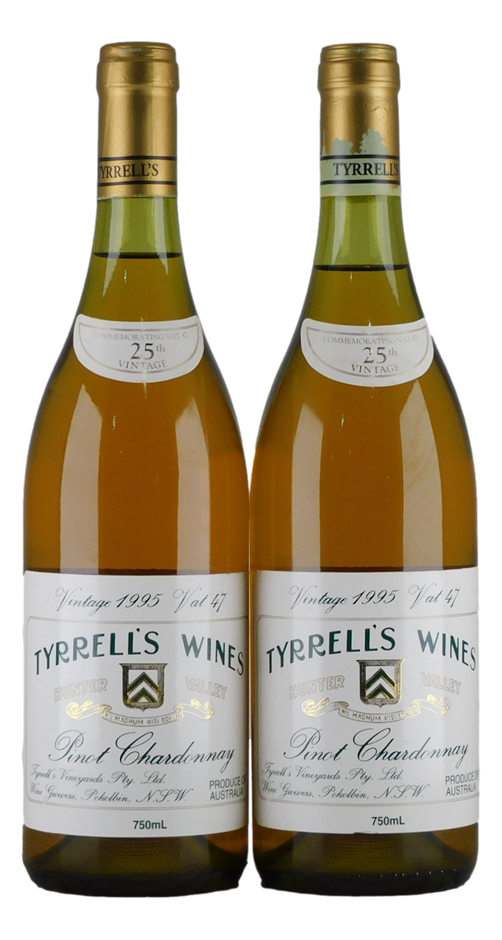 Tyrrell's Commemorating VAT 47 Pinot Chardonnay 1995 (2x 750mL), Hunter