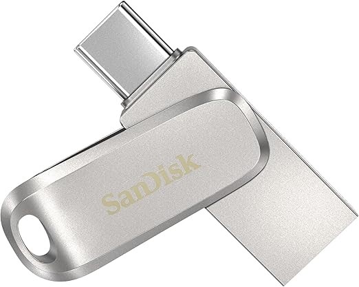 SANDISK Ultra Dual Drive Luxe USB Type-C Flash Drive, 256 GB.  Buyers Note