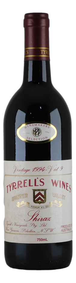 Tyrrell's Winemakers Selection Vat 9 Shiraz 1994 (1x 750mL), Hunter Valley.
