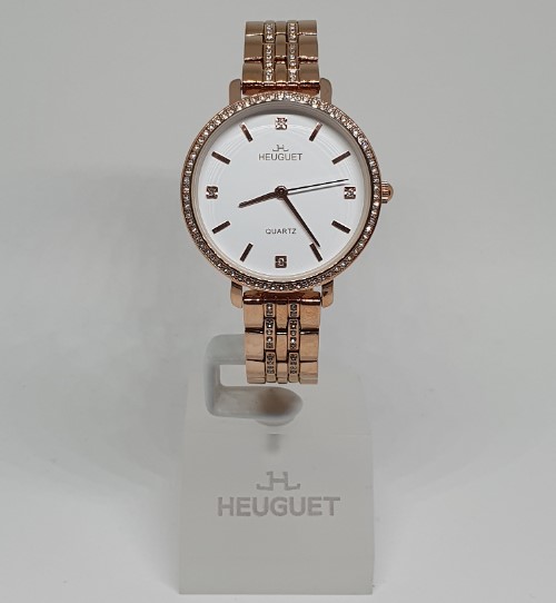 HEUGUET Celestia Women's Dress Watch — Rose Gold