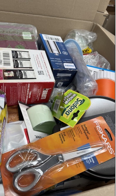 Assorted Box of Household Items. NB: Items may not be in original packagin
