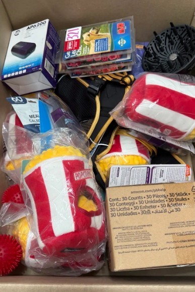Assorted Box of Pet Items. NB: Items may not be in original packaging and m