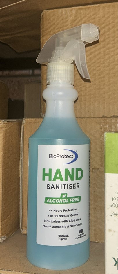 6x BioProtect Hand Sanitiser Bottles