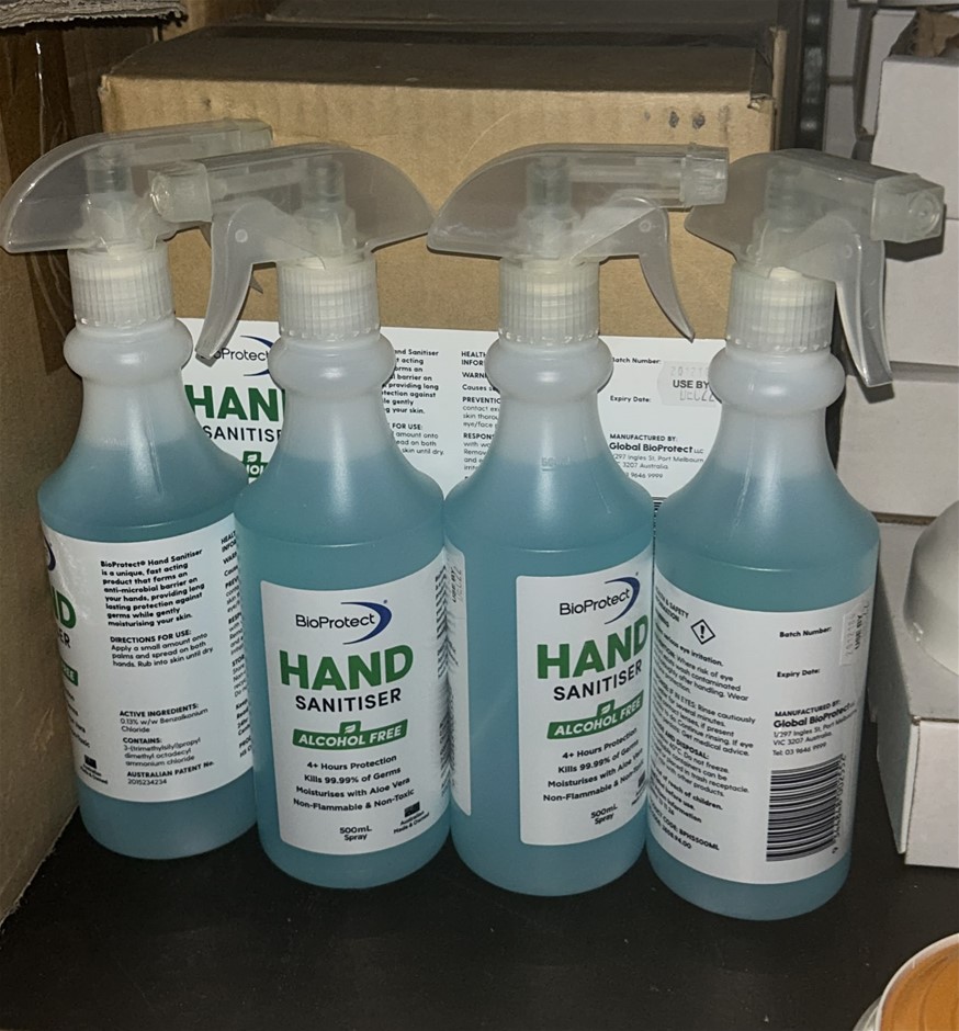 8x BioProtect Hand Sanitiser Bottles