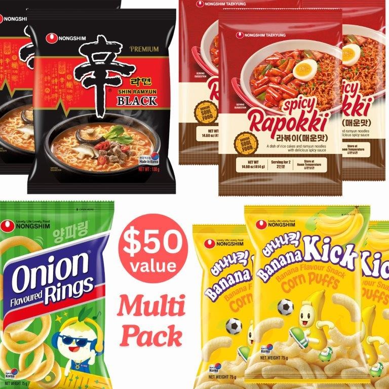 Nongshim Multi Pack Noodles and Snacks
