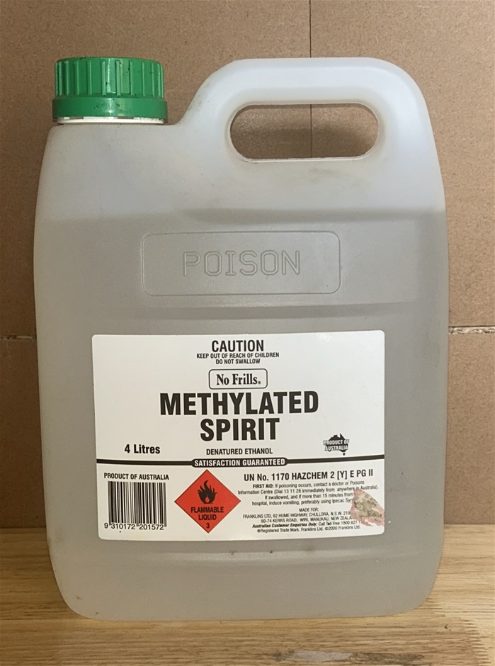 No Frills Methylated Spirit (4L)
