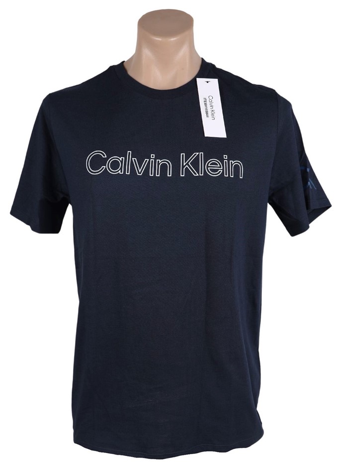 CALVIN KLEIN Men's Tee, Size XL, 100% Cotton, Navy (412), 40DC816. NB: has