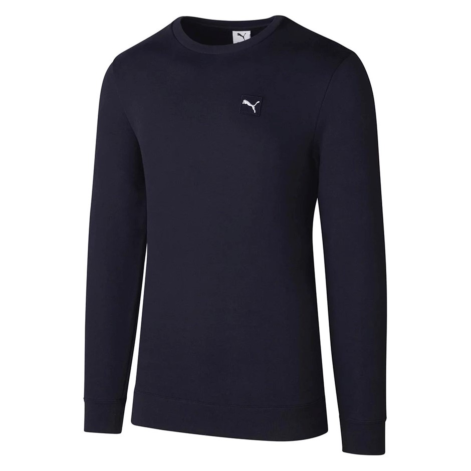 PUMA Men's ESS Elevated Crew Pullover, Size M, New Navy (16), 199181. NB: m