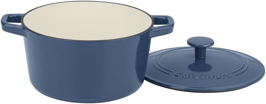 CUISINART Chef's Classic Enamelled Cast Iron Round Covered Casserole, Prove