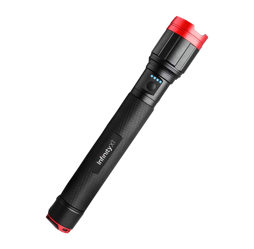 INFINITY X1 Dual Power 5000 Lumens Flashlight, Rechargeable.