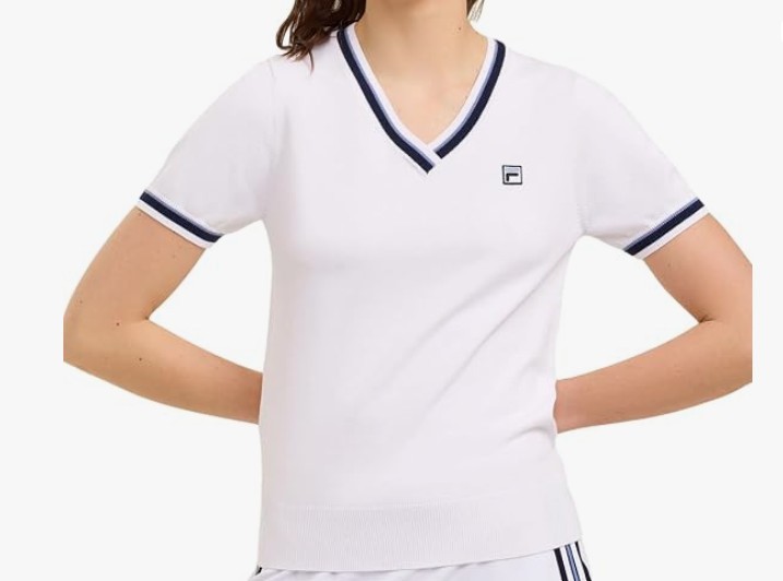 FILA Women's Ava Tee White Large