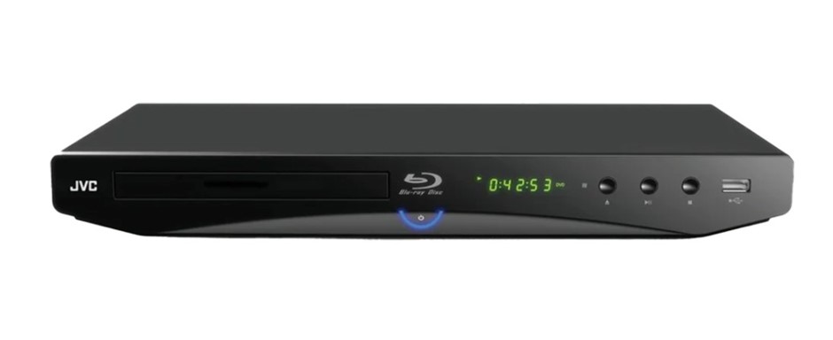 JVC Blu-ray Player XV-N757A Full HD 1080p playback, Plays Blu-ray, DVD, VCD