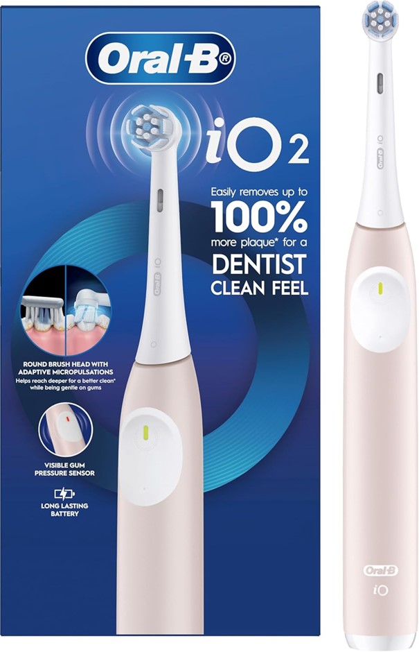 ORAL-B iO Series 2 Electric Toothbrush, Blush Pink. NB: minor use, no brush