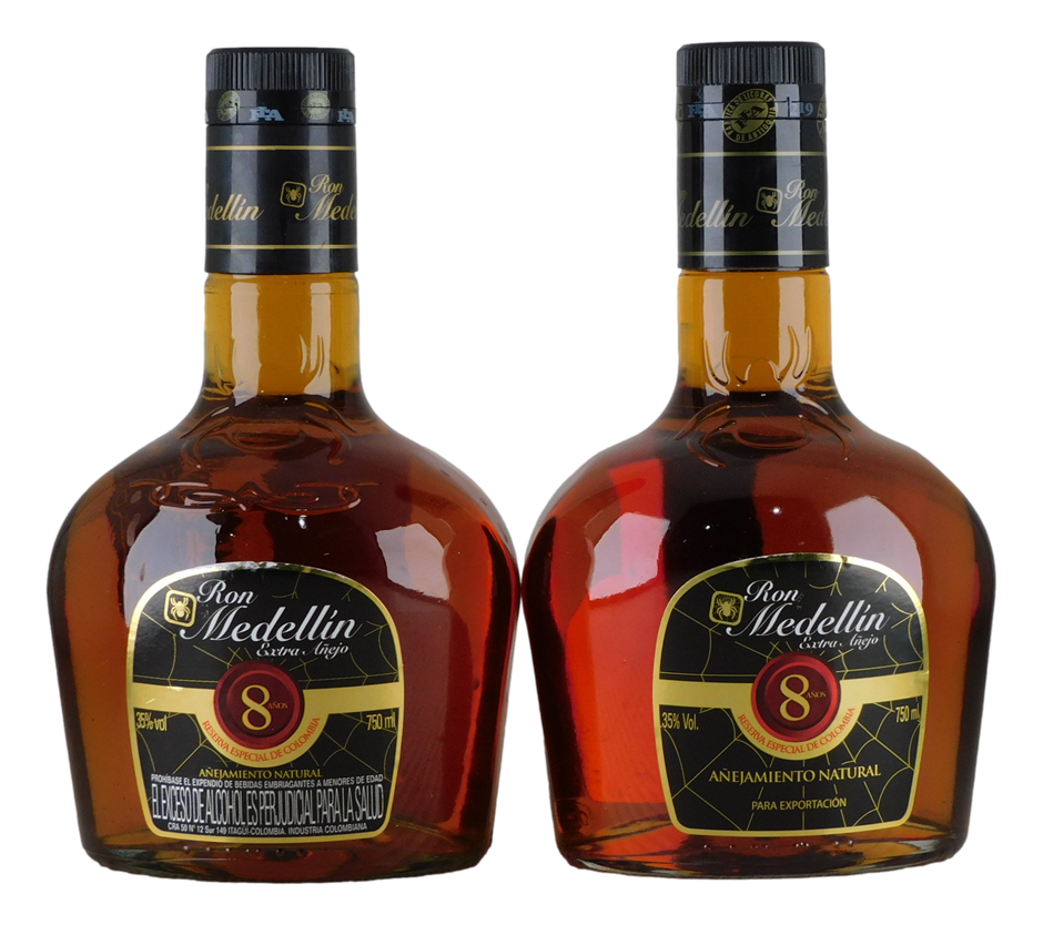 Ron Medellin Extra Anejo 8 Anos Rum (2x 750mL), Columbia