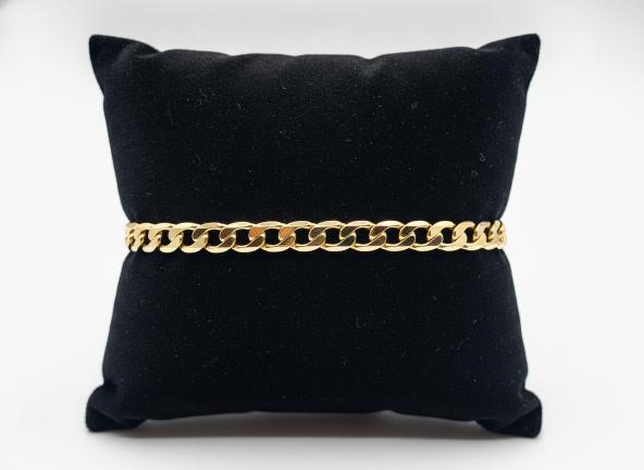 18KGF/Italy Stamped Yellow Gold Filled Bracelet -17.5cm-Bonus Gift