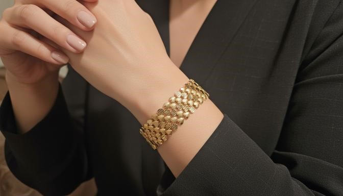 18K/Italy Rose Gold Filled bracelet(stamped)Warranty Quality-Bonus Gift