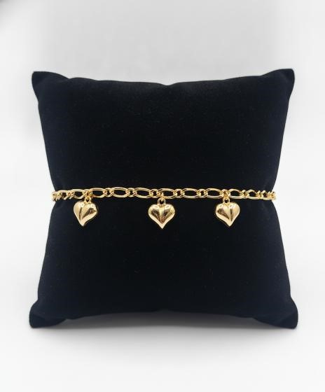 18K/Italy Yellow Gold Filled bracelet(stamped)Warranty Quality-Bonus Gift