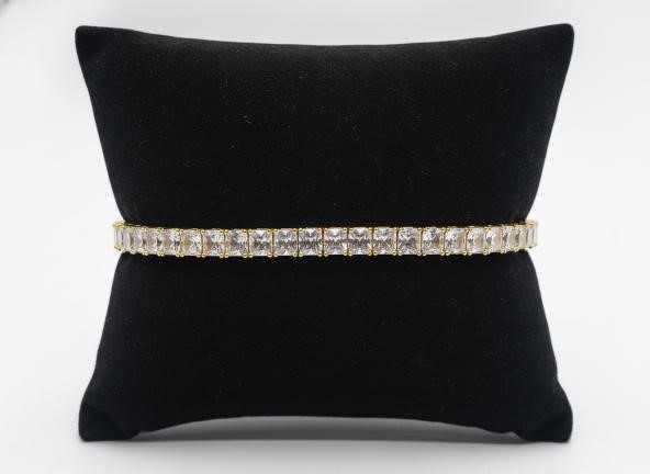 18K/Italy Yellow Gold Filled bracelet(stamped)Warranty Quality-Bonus Gift