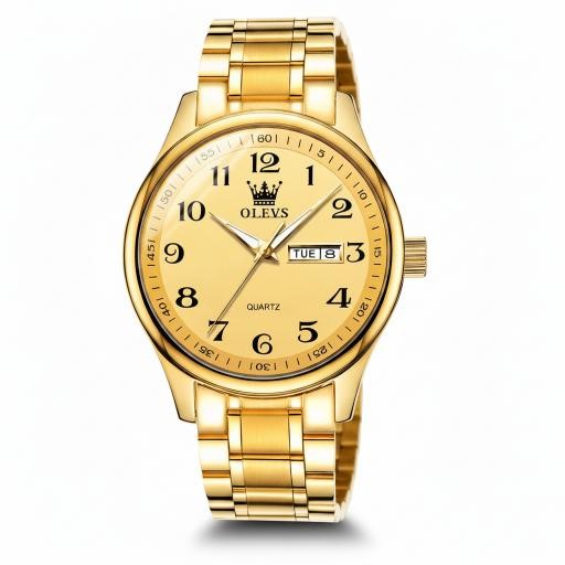 Luxury OLEVS Gold-Tone Women's Watch with Premium Gift Box